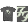 Foo Fighters Gold FF Logo [T-Shirt] by Rock Band Apparel