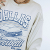 Retro Dallas Football Crewneck Sweatshirt by Hey Jude Graphic Tees