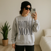 Distressed Football Mom Crewneck Sweatshirt by Hey Jude Graphic Tees