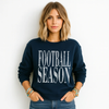 Distressed Football Season Crewneck Sweatshirt by Hey Jude Graphic Tees