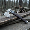 Viking Style Engraved Axe | Handcrafted Leather Wrapped Handle by JW SteelCrafts