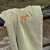 Fox Embroidered T-Shirt by EnjoyMyDesign LLC