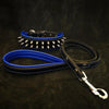 "Frenchie" Set- collar & leash. Blue by Bestia Dog Gear