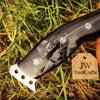 Frontier Persian Clip Point Bowie Knife Engraved D2 Steel Fixed Blade by JW SteelCrafts