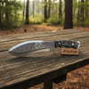 Frontier Persian Clip Point Bowie Knife Engraved D2 Steel Fixed Blade by JW SteelCrafts