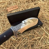 Frontier Persian Clip Point Bowie Knife Engraved D2 Steel Fixed Blade by JW SteelCrafts