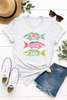 Preppy Summer Coastal Fish Graphic Tee by Ocean & 7th