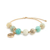 7 Days Goal Tracker Boxed Bracelet - Turquoise and Gold Believe Achieve Move each day - by Demdaco by DoodleBug's