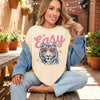 Retro Easy Tiger Graphic Tee | Vintage Style Short Sleeve T-Shirt | Preppy Aesthetic Top by Everyday Customs Co.