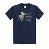 T-shirt: It’s All Fun and Games Until Someone Ends Up in a Cone® (Navy) by Dog is Good