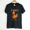 Funny F-Caw-F Rooster Unisex V-Neck T-Shirt by Adorb Custom Tees
