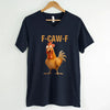Funny F-Caw-F Rooster Unisex V-Neck T-Shirt by Adorb Custom Tees