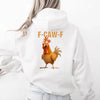 Funny F-Caw-F Rooster Hoodie by Adorb Custom Tees