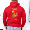 Funny F-Caw-F Rooster Hoodie by Adorb Custom Tees