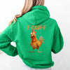 Funny F-Caw-F Rooster Hoodie by Adorb Custom Tees