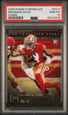 Graded 2020 Panini Chronicles Brandon Aiyuk #PA17 Panini Rookie RC Football Card PSA 10 Gem Mint