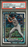 Graded 2024 Topps Bowman George Lombard Jr #BCP79 Chrome Prospects Mini Diamond Rookie RC Baseball Card PSA 10 Gem Mint