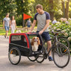 Dog Bike Trailer, Pet Cart Bicycle Carrier with 20" Air Tires, Quick-Release Wheels, Reflectors, Flag by Furr Baby Gifts