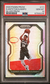 Graded 2020 Panini Prizm Giannis Antetokounmpo #111 Silver Prizm Basketball Card PSA 10 Gem Mint