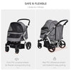 Travel Pet Stroller with Adjustable Handlebar by Furr Baby Gifts