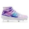 "Galaxy" Nike Alpha Huarache Elite 2 Mid Cleats by Stadium Custom Kicks