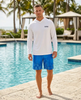 Men's Bills Up Fishing Swim Trunk by Hook & Tackle