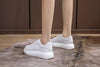 Genuine Leather Women Platform Sneakers Autumn Fashion Sports Little White Shoes Platform Flats Casual Lace Up Woman Comfort Walking Sneakers by Stevvex