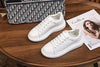 Genuine Leather Women Platform Sneakers Autumn Fashion Sports Little White Shoes Platform Flats Casual Lace Up Woman Comfort Walking Sneakers by Stevvex