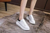 Genuine Leather Women Platform Sneakers Autumn Fashion Sports Little White Shoes Platform Flats Casual Lace Up Woman Comfort Walking Sneakers by Stevvex