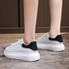 Genuine Leather Women Platform Sneakers Autumn Fashion Sports Little White Shoes Platform Flats Casual Lace Up Woman Comfort Walking Sneakers by Stevvex