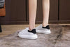 Genuine Leather Women Platform Sneakers Autumn Fashion Sports Little White Shoes Platform Flats Casual Lace Up Woman Comfort Walking Sneakers by Stevvex