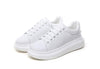 Genuine Leather Women Platform Sneakers Autumn Fashion Sports Little White Shoes Platform Flats Casual Lace Up Woman Comfort Walking Sneakers by Stevvex
