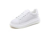 Genuine Leather Women Platform Sneakers Autumn Fashion Sports Little White Shoes Platform Flats Casual Lace Up Woman Comfort Walking Sneakers by Stevvex