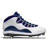 "Georgetown” Jordan 10 Retro Cleats by Stadium Custom Kicks