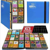 MONSTER 12 POCKET BINDER WITH SIDE LOADING PAGES: MATTE BLUE by THE MIGHTY HOBBY SHOP