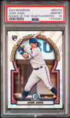 Graded 2023 Topps Bowman Josh Jung #ROYF9 Rookie of the Year Favorites Rookie RC Baseball Card PSA 10 Gem Mint