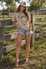 Cowboy Ghost Sequin Patch Tee by Wild Junkie