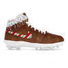 "Gingerbread" Jordan 1 TD Cleats by Stadium Custom Kicks