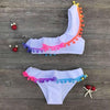 Girls Split Swimsuits Cute Shoulder Swimsuit Toddler Baby Girls 2 Piece Swimsuit Kids Bathing Beach Sun Suit Children Swimwear Bikini Set Girl Swimming Clothes Kids Bathing Suit Beachwear For Summer by Stevvex