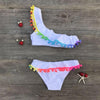 Girls Split Swimsuits Cute Shoulder Swimsuit Toddler Baby Girls 2 Piece Swimsuit Kids Bathing Beach Sun Suit Children Swimwear Bikini Set Girl Swimming Clothes Kids Bathing Suit Beachwear For Summer by Stevvex