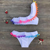 Girls Split Swimsuits Cute Shoulder Swimsuit Toddler Baby Girls 2 Piece Swimsuit Kids Bathing Beach Sun Suit Children Swimwear Bikini Set Girl Swimming Clothes Kids Bathing Suit Beachwear For Summer by Stevvex