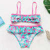 Girls Swimsuit Kids Swimwear Cute Print Kids Bikini Sets Girls Swimsuits Two Piece Bathing Suit Sets 3D Printed Swimwear Ruffle Style Children Swimwear Kids Beach Wear 2-16 Year by Stevvex