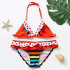 Girls Swimsuit Kids Swimwear Cute Print Kids Bikini Sets Girls Swimsuits Two Piece Bathing Suit Sets 3D Printed Swimwear Ruffle Style Children Swimwear Kids Beach Wear 2-16 Year by Stevvex