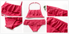 Girls Swimsuit Kids Swimwear Cute Print Kids Bikini Sets Girls Swimsuits Two Piece Bathing Suit Sets 3D Printed Swimwear Ruffle Style Children Swimwear Kids Beach Wear 2-16 Year by Stevvex