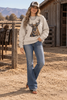 Glam Whitetail Deer Graphic Sweatshirt by Wild Junkie