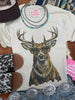 Glam Whitetail Deer Graphic Tee by Wild Junkie