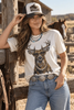 Glam Whitetail Deer Graphic Tee by Wild Junkie