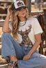Glam Whitetail Deer Graphic Tee by Wild Junkie