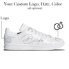 "Glitter Bride" Adidas Stan Smith Shoes by Stadium Custom Kicks