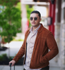 The Go Big Stripe Long Sleeve Tech Shirt - Espresso by Buki